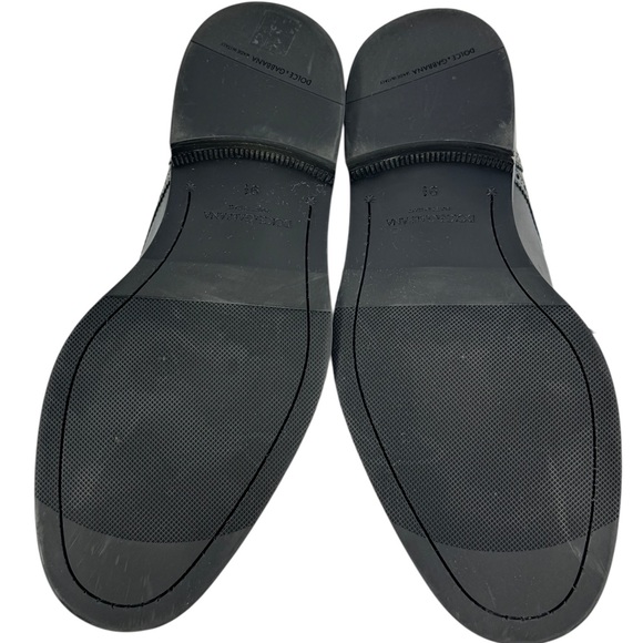 DOLCE & GABBANA Wingtip Black Leather Perforated Men's Oxfords 9.5UK - 10.5 US - Picture 11 of 12